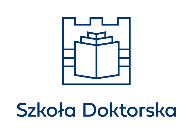  symetryczne logo Szkoły Doktorskiej do stosowania wraz z logo Politechniki Krakowskiej